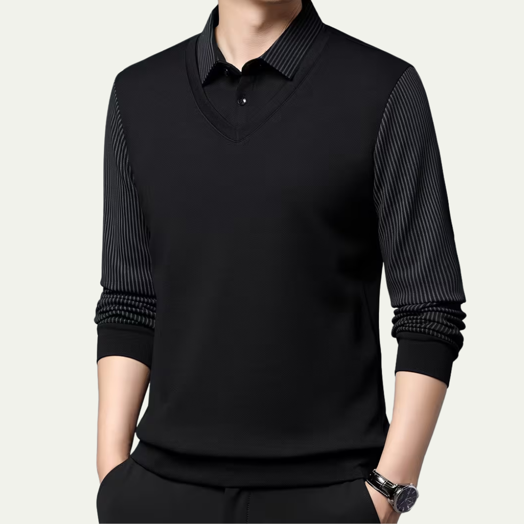 Kensington V-Neck Knit Polo