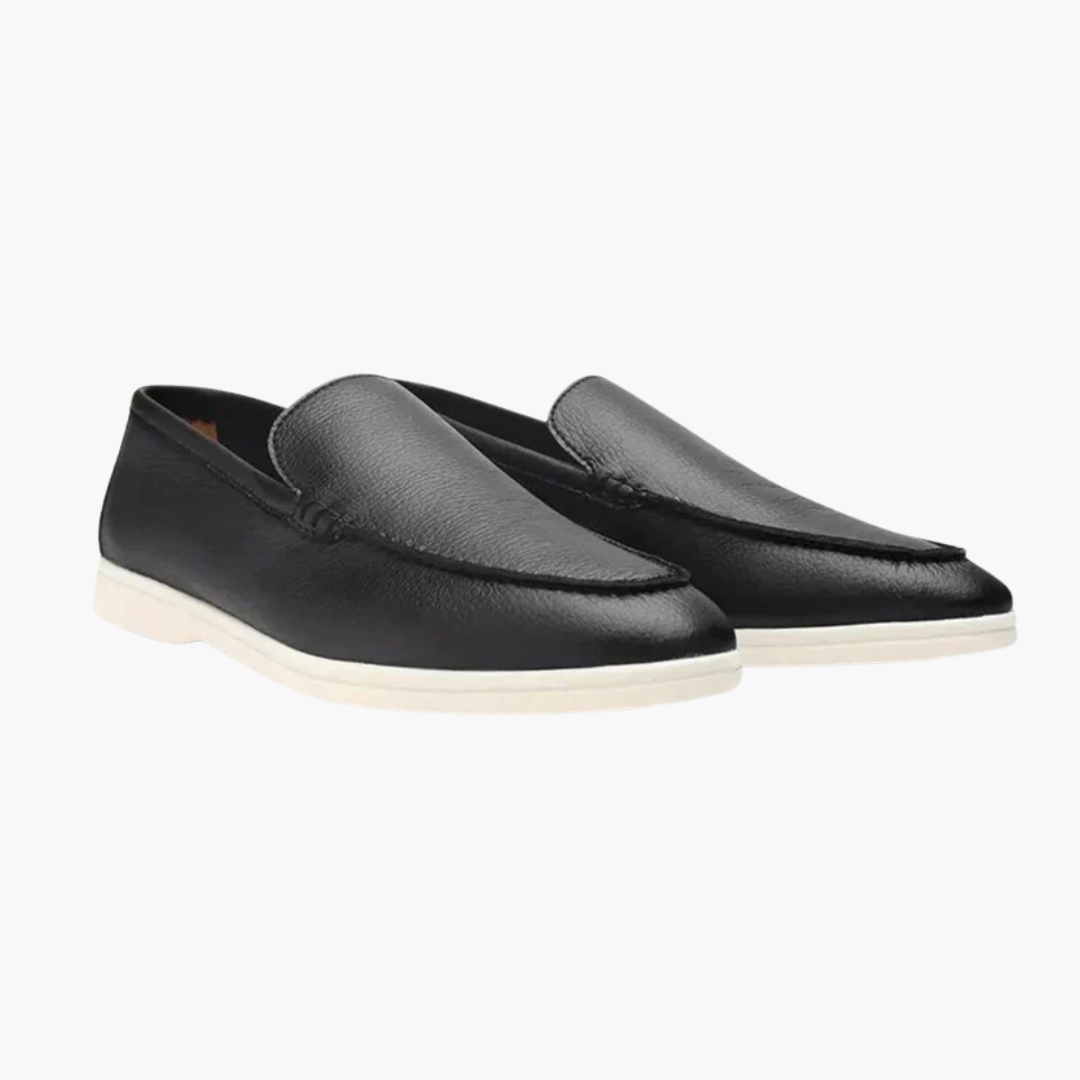 Old Money Cowhide Leather Loafers