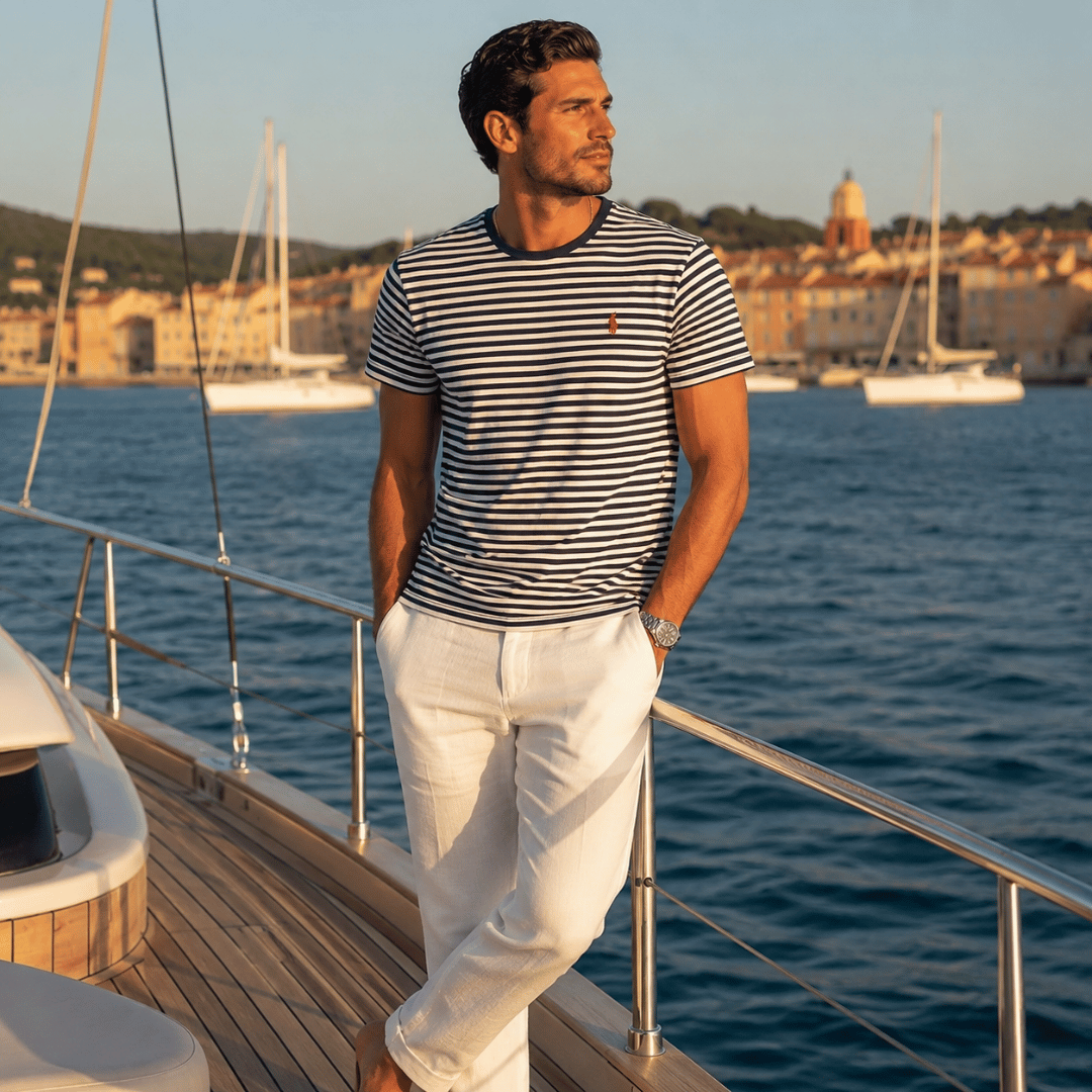 The Biarritz Striped Tee