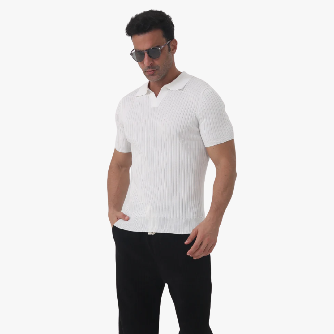 Florence - Ribbed Cotton Polo