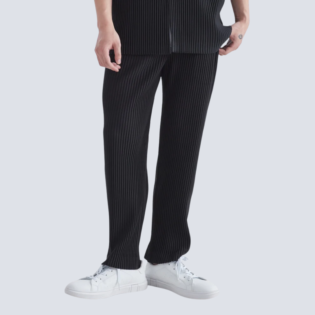 Ribbed Cotton Pantalon