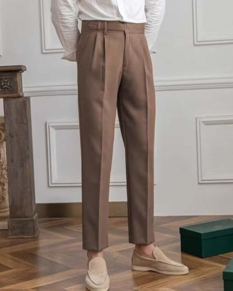 Parisian High-Waisted Trousers – Timeless Tailored Cut