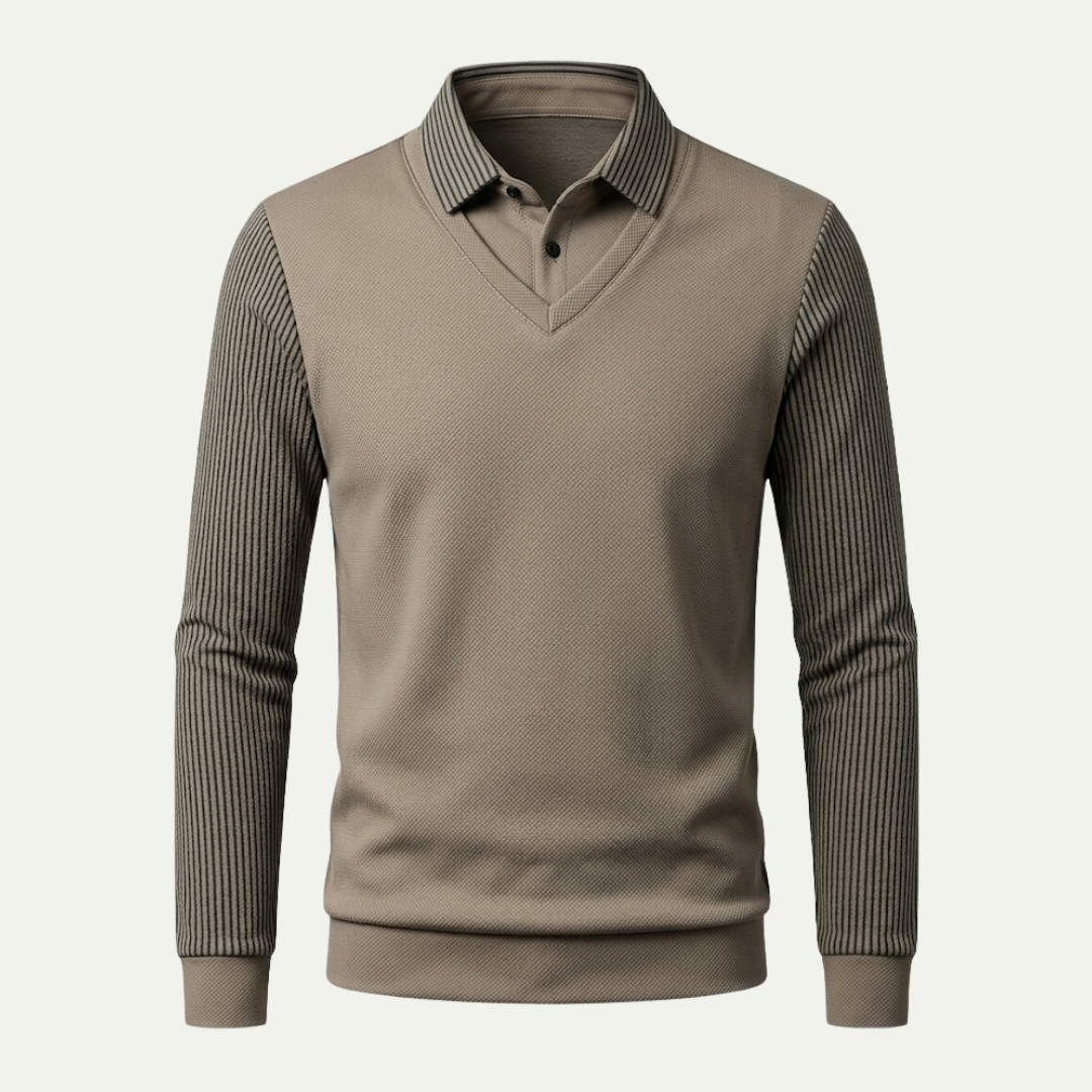 Kensington V-Neck Knit Polo