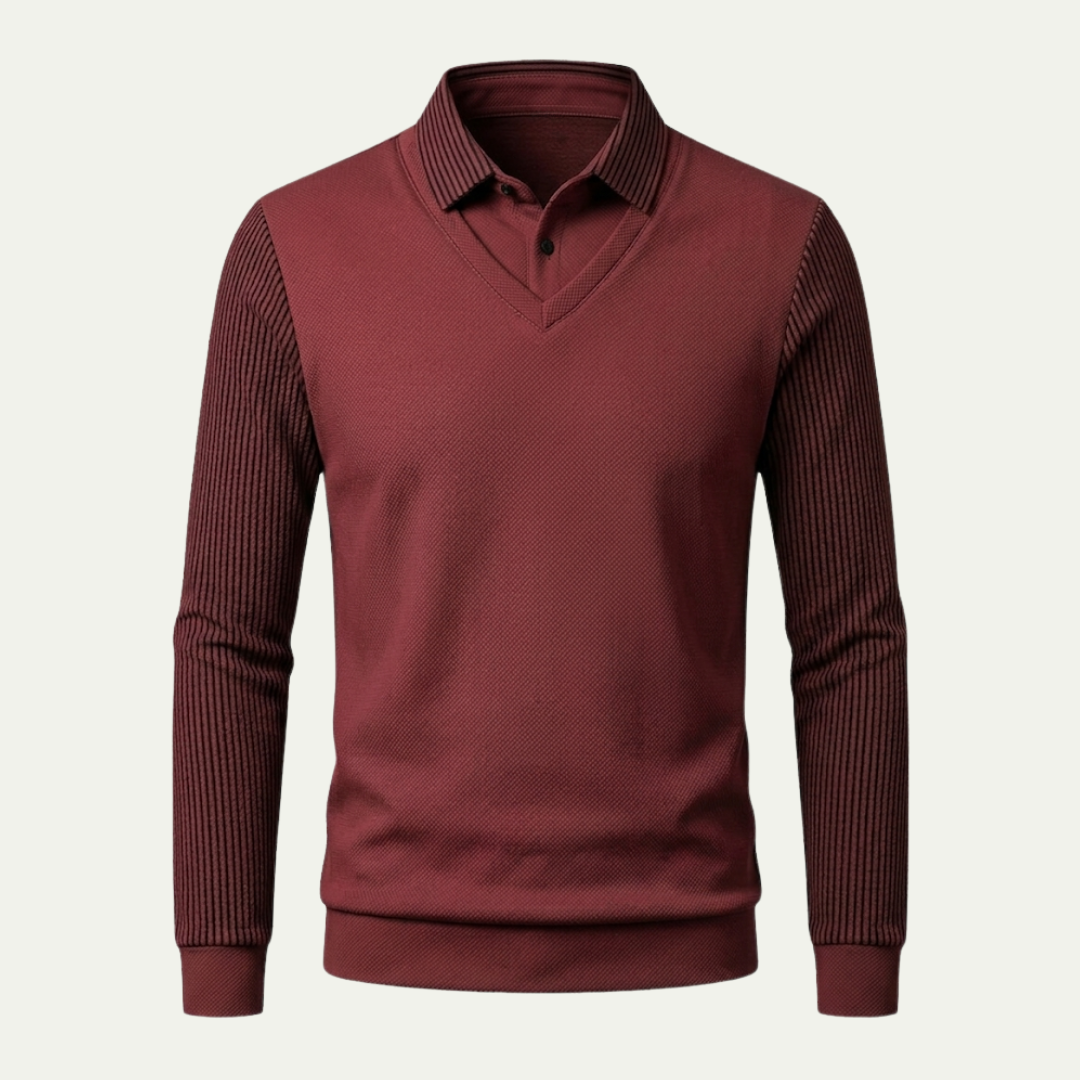 Kensington V-Neck Knit Polo
