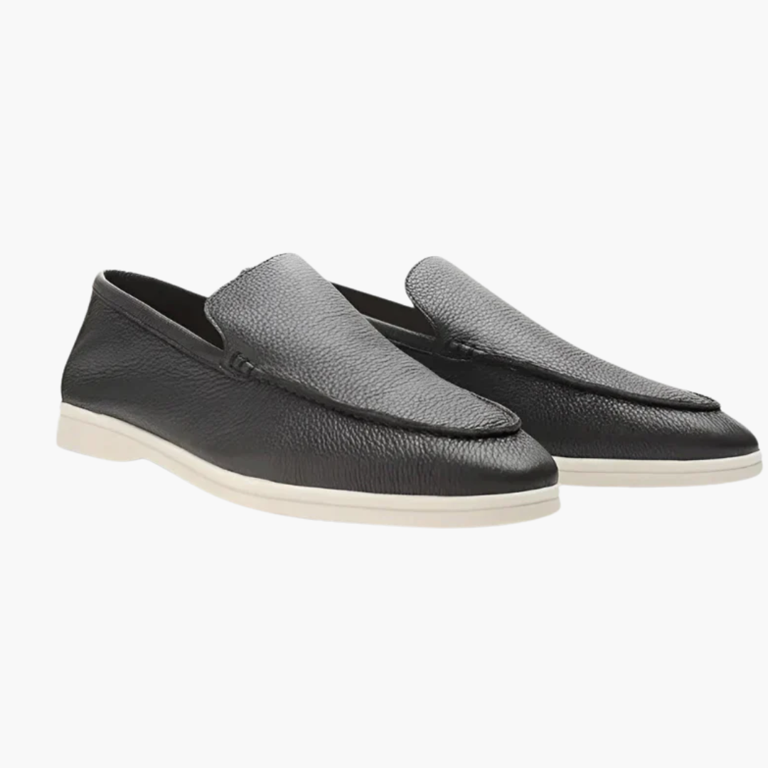 Old Money Cowhide Leather Loafers