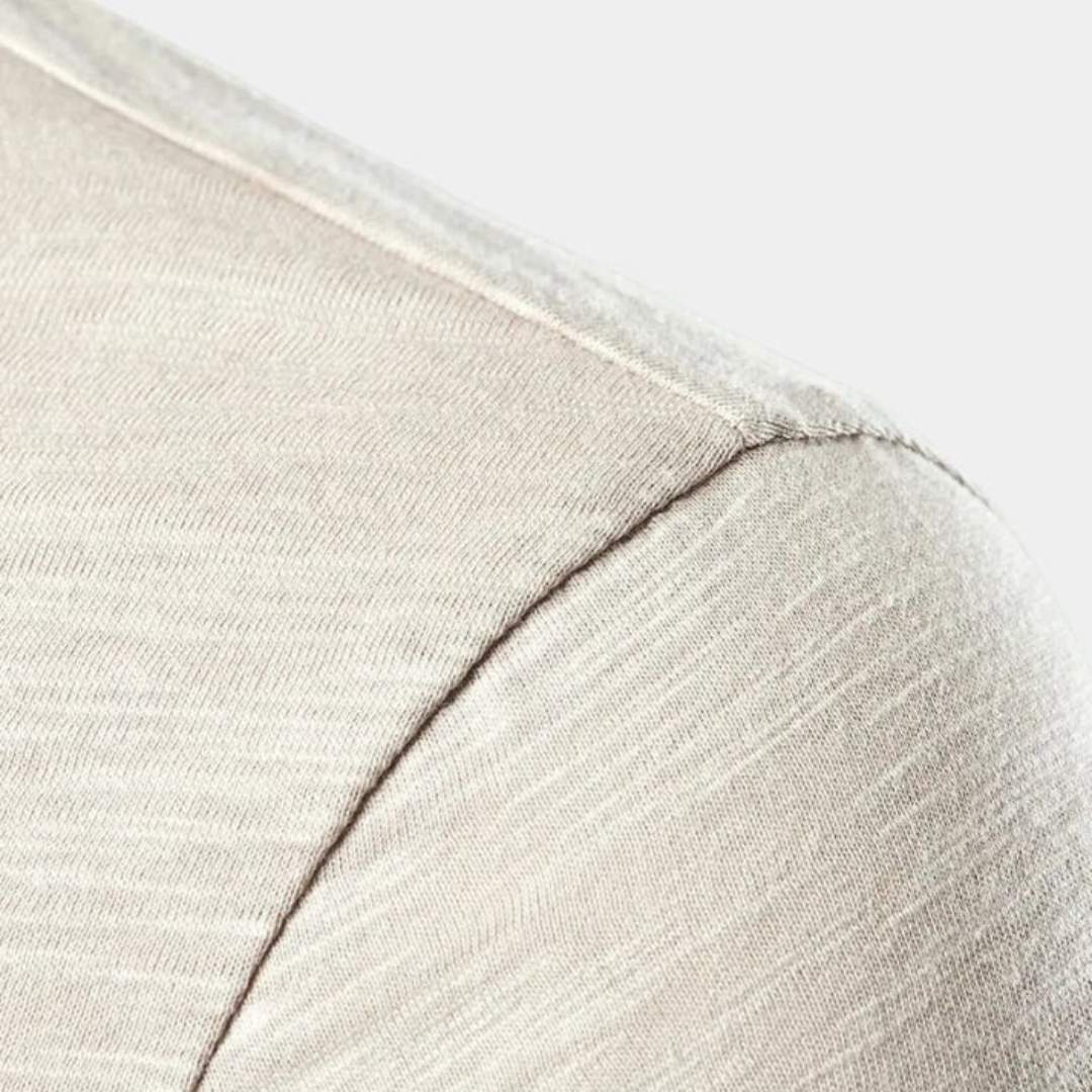 Essential Casual Henley Neck T-Shirt