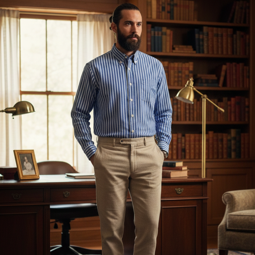 Oversized Striped Shirt